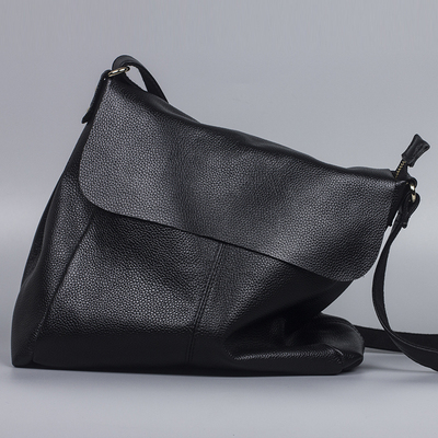taobao agent Leather one-shoulder bag, shoulder bag, Korean style, cowhide