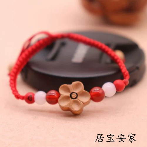 Детский браслет из красной нити, креативный аксессуар для матери и ребенка ручной работы