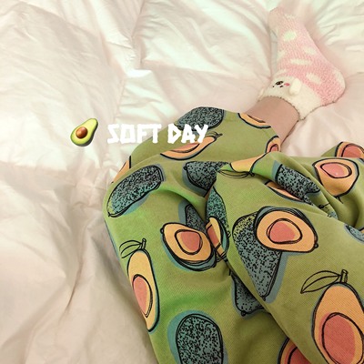 taobao agent I'm dizzy, it's too cute, butter fruit plus velvet comfortable home pants Korean loose casual long pajamas