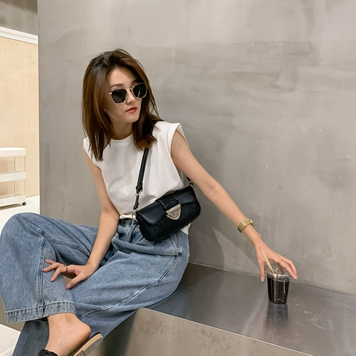 Модная ретро сумка подмышку, небольшая сумка, сумка через плечо на одно плечо, французский стиль, коллекция 2023