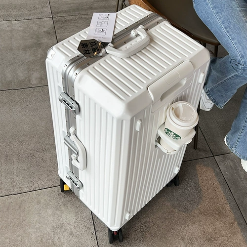 Универсальный вместительный и большой чемодан, износостойкий материал с сидением, коробка