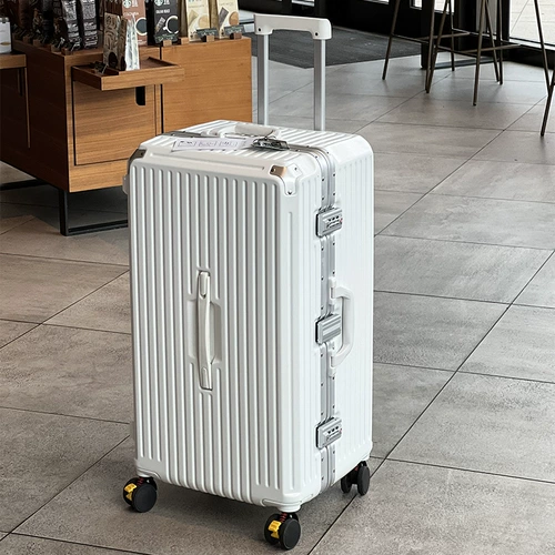 Универсальный вместительный и большой чемодан, износостойкий материал с сидением, коробка