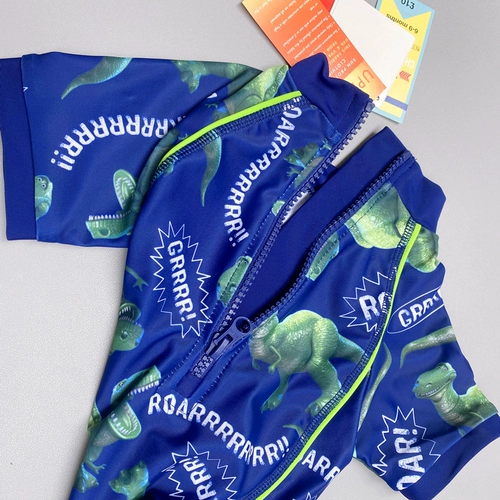 Боди для мальчиков, детский купальник, игрушка, динозавр, Великобритания, защита от солнца, 2-6 лет