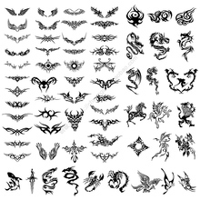Тенденция тотем татуировка рисунок крылья Tenglong тотем текстура AI формат векторный дизайн материал