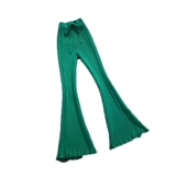 2024年秋冬季垂感流苏针织裤女宽松高腰显瘦休闲直筒裤微喇裤6709