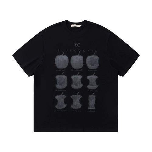 Apple, летняя футболка с коротким рукавом, в американском стиле, короткий рукав, оверсайз