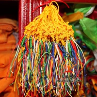 [Ювелирные изделия Daizang Zen] Тибетская национальная цветовая линия продукта, вязание ручной работы ручной работы Фалунь Кинг Конг Узел. Длина цепочки мобильных телефонов 12 см.