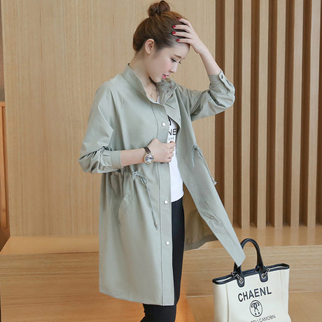 2016春秋新款韩版棒球服风衣女装秋季女褂子学生长袖中长款外套潮