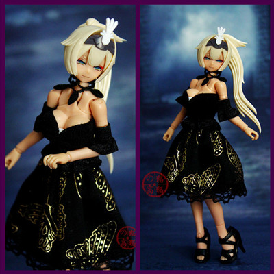 taobao agent [Cat Cat's Nest] FAG Shouwu Mother Azone 12 Point Fairy Black Witch Blave Butterfly Skirt Set