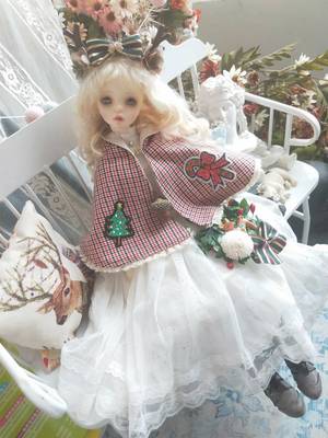 taobao agent 【Tomato yoyo】New BJD Christmas Little Deer Cloak Set 643 -point Special Western Set RL Giant Baby Doll