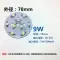 Đèn LED công suất cao 1W đính hạt đèn bảng 3w5w7w9w12w bóng đèn đèn âm trần downlight bảng đèn phụ kiện Công tắc - Đèn báo