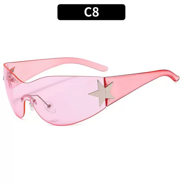 Очки солнцезащитные PUNK One PIECE SUNGLASSSES GOGGLE New Y2K RIMLESS SUN GLASSES