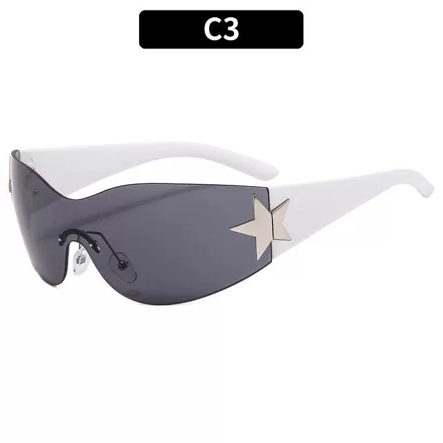 Очки солнцезащитные PUNK One PIECE SUNGLASSSES GOGGLE New Y2K RIMLESS SUN GLASSES
