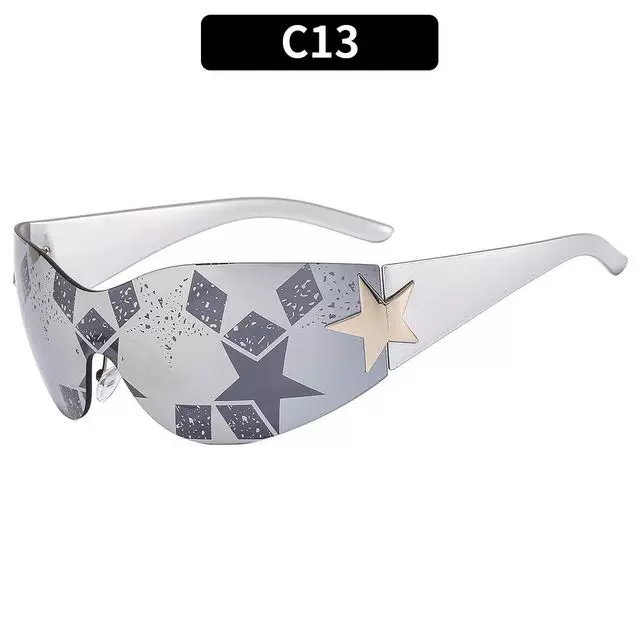 Очки солнцезащитные PUNK One PIECE SUNGLASSSES GOGGLE New Y2K RIMLESS SUN GLASSES