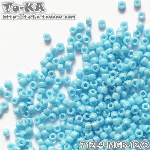 [MGB-742L#] Материал изделия ручной работы на искренний японский импортный рисовый шарики MGB 2 мм фарфоровые шарики с голубым маслом.