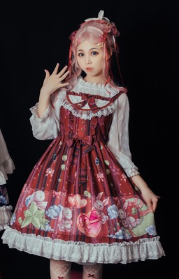 taobao agent Shiffon slip dress, Lolita style, Lolita Jsk