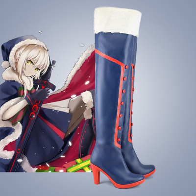 taobao agent FGO Christmas Saber Altolia COSPLAY shoes cos shoes to draw