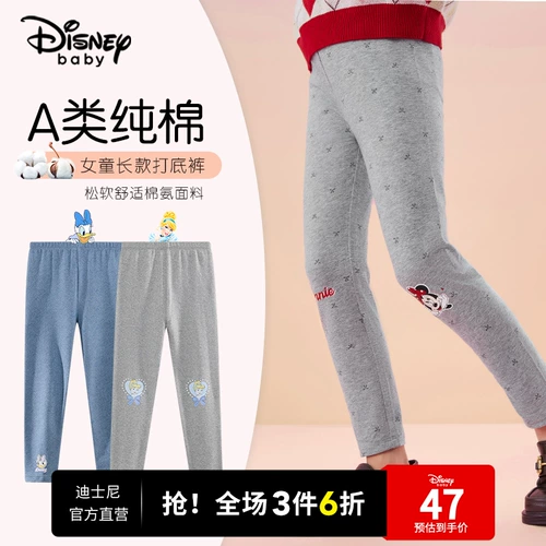 Дисней, демисезонные леггинсы, детские штаны, детская одежда, в западном стиле