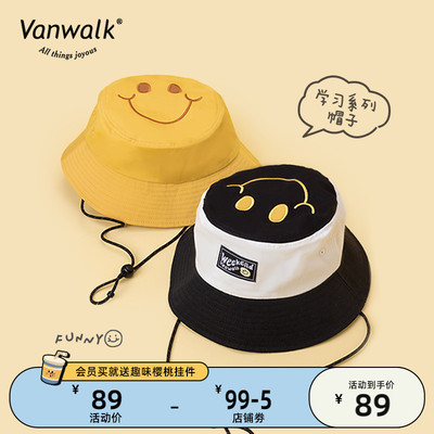 taobao agent VanWalk weekend series homemade original fisherman hat cute illustration sun sunscreen hats Personal hat women's tide