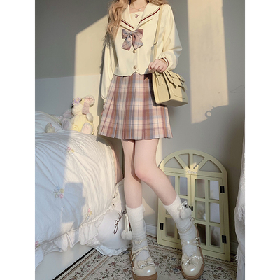 taobao agent Genuine Japanese school skirt, plaid pleated skirt