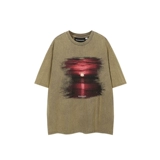 Летняя футболка для влюбленных, в американском стиле, короткий рукав