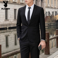 Playboy, мужской комплект, костюм, пиджак классического кроя, черный комбинезон