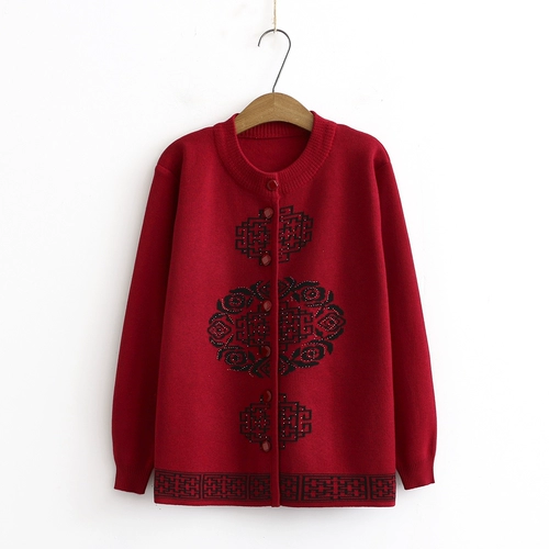 Осенний демисезонный свитер для матери, кардиган, трикотажная одежда для кормящих грудью, коллекция 2021, для среднего возраста