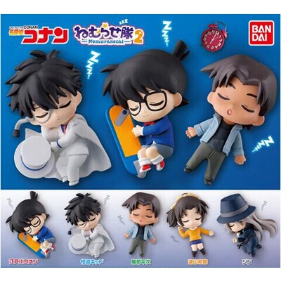 taobao agent Bandai Bandai Gacha Detective Conan Sleeping Squad 2 Conan Strange Kiddiqin and Ye Pingci