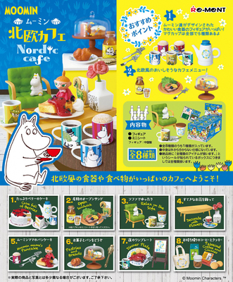 taobao agent RE-MENT box egg Moomin Nordic MOOMIN small fat family Nordic style cafe Christmas table