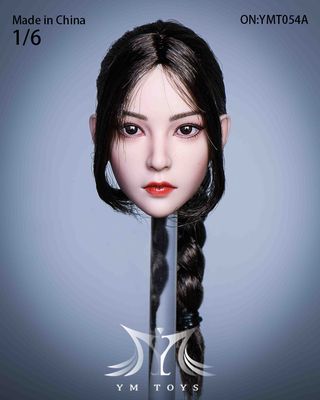 taobao agent YMTOYS 1/6 hair transplant female head carving ymt054 suits the female soldier puppet gum female body spot