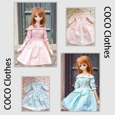 taobao agent [COCO] BJD DD three -point 3 -point four -point 4 -point baby clothes daily casual off -shoulder suspender customization