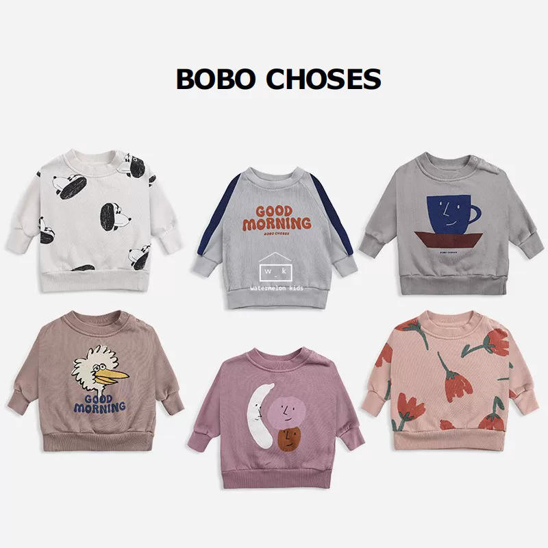 Spot Watermelon Home Bobo Choses21AW Осень и зима Младенцы и дети Длинный рукав плюшевые услуги 77