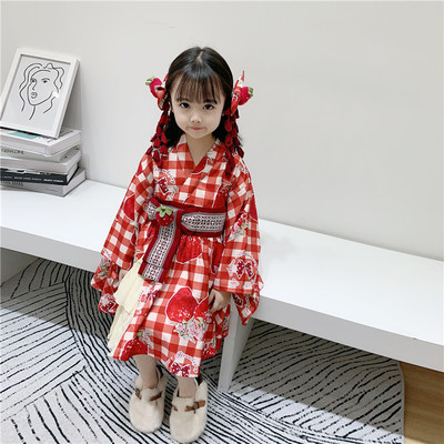 taobao agent [To Alice Kids] TZC5130 Original Strawberry Pai Lauret and Windwear Dress Dress