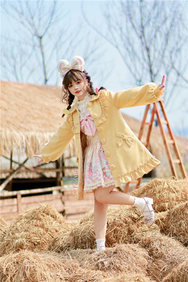 taobao agent [To Alice] C6578 Original Xiaocoli versatile cute and elegant woolen coat jacket