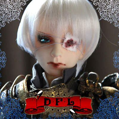 taobao agent BJD baby with eye mask 1/3 1/4 uncle BJD baby use gauze version of eye mask (blood stains/without blood)