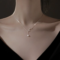 巷南 Небольшое ожерелье, небольшая дизайнерская расширенная цепочка до ключиц, серебро 925 пробы, легкий роскошный стиль