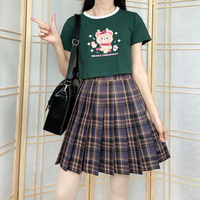 taobao agent [Fairydream spot] National brand JK uniform candy shop Jinshu plum sugar original grid skirt