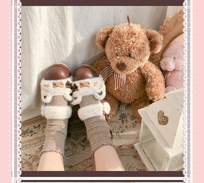 taobao agent [Dream and Treasure Spot] National Brand Lolita Mian Vairy Puff Sathery Soft Pillow Poor Poor Bear Sweet Shoes
