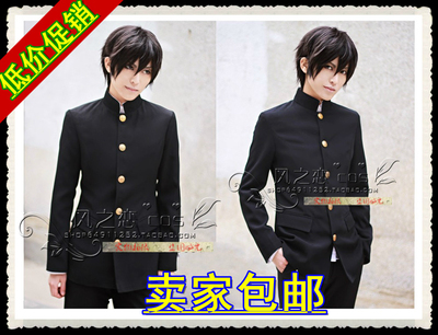 taobao agent Japanese uniform, black colored clothing, cosplay