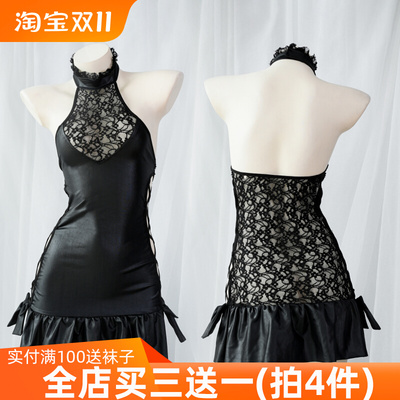 taobao agent Lace dress, sexy pijama, tight, backless