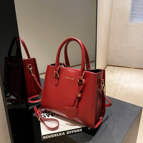 Красная сумка через плечо для невесты, сумка на одно плечо, коллекция 2022