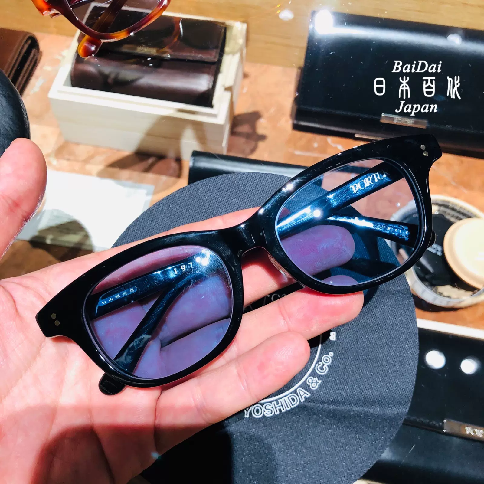 白山眼镜店 PORTER联名 85周年限定HANK 1975经典板材太阳眼镜-Taobao