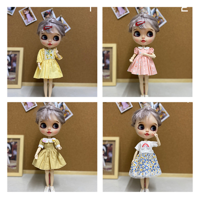 taobao agent BLYTHE Little Baby Clothing Spot Dress Dress Princess Skirt OB24 Sample clothes