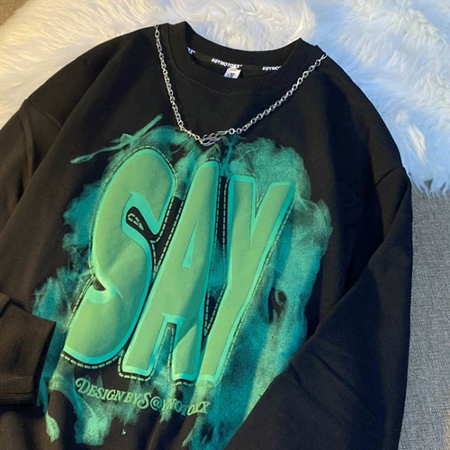 Брендовый осенний свитшот, оригинальная куртка для влюбленных, в американском стиле