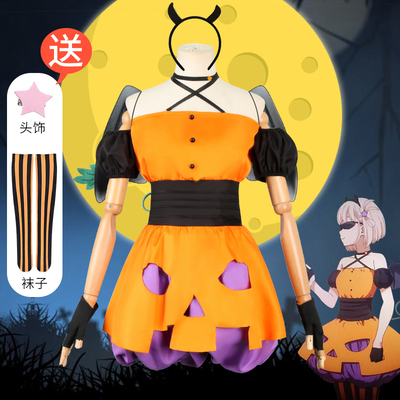 taobao agent Lycoris Lycoris Recoil Jinmu Thousand Beam Pumpkin Skirt Cos Costume Cute Little Devil Halloween