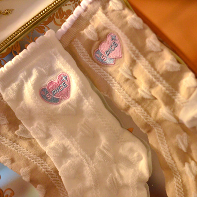 taobao agent Sports cute socks, with embroidery, Lolita style