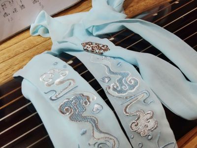 taobao agent Long headband, belt, Hanfu, accessory, with embroidery, cosplay