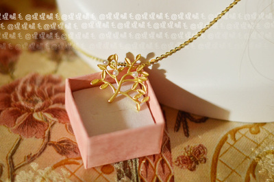 taobao agent ● Orangutan ● Elegant Dumb Golden Life Tree Pearl Clavicle Chain_neclastic Chain