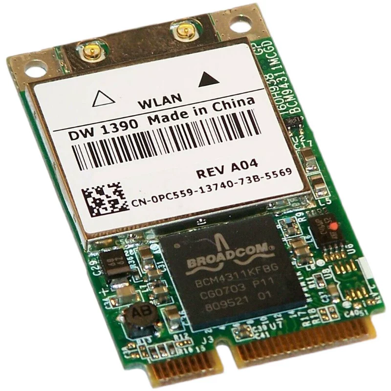WLAN мини PCI Express карта Broadcom DW 1390 WIFI 54M беспроводная сетевой адаптер