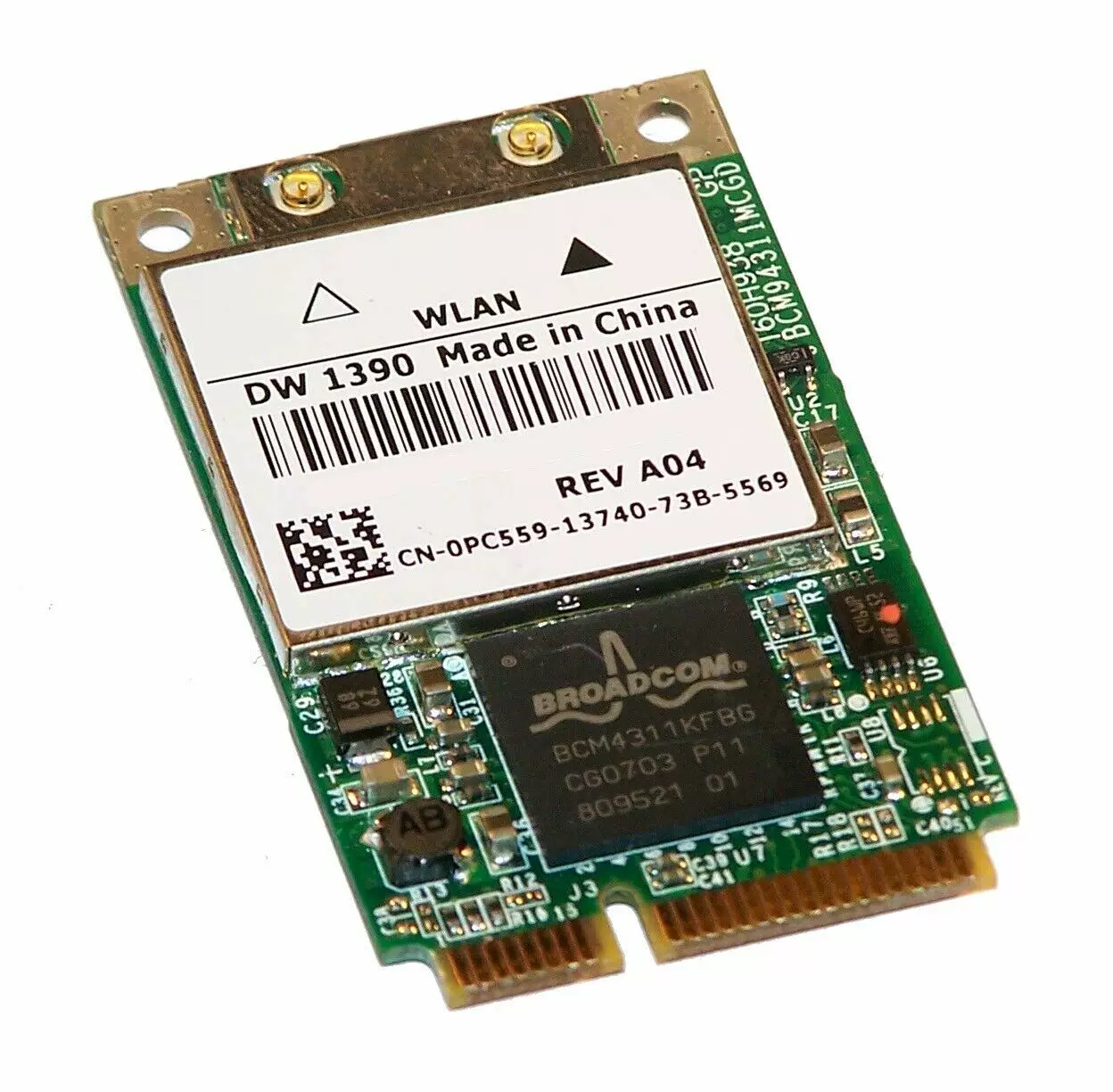 WLAN мини PCI Express карта Broadcom DW 1390 WIFI 54M беспроводная сетевой адаптер